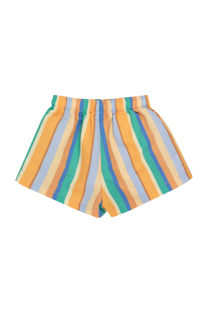 Multicolor Stripes Swim Trunks by Tinycottons