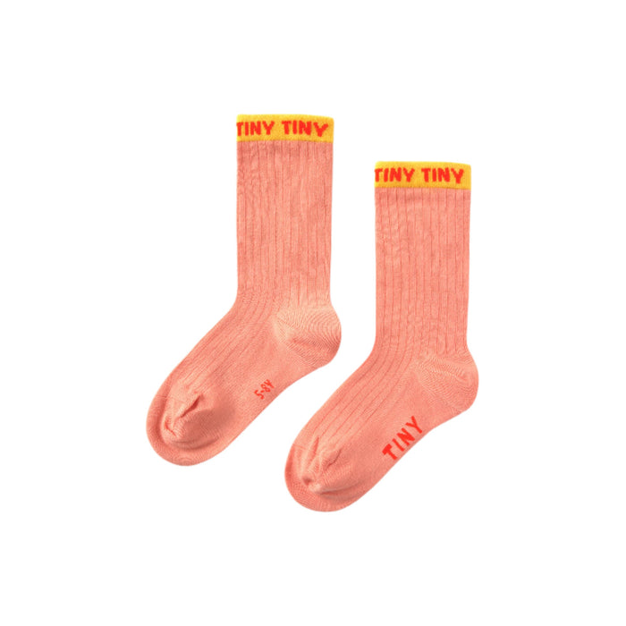 SALE Tiny Medium Kid Socks - Papaya by Tinycottons