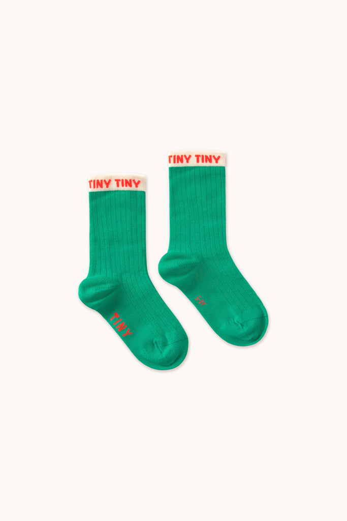 Tiny Medium Kid Socks - Emerald by Tinycottons