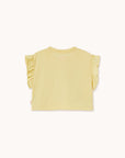 Yellow Flowers Crop Tee