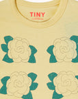Yellow Flowers Crop Tee