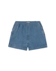 Striped Denim Shorts