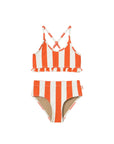 Red Stripe Swim Set