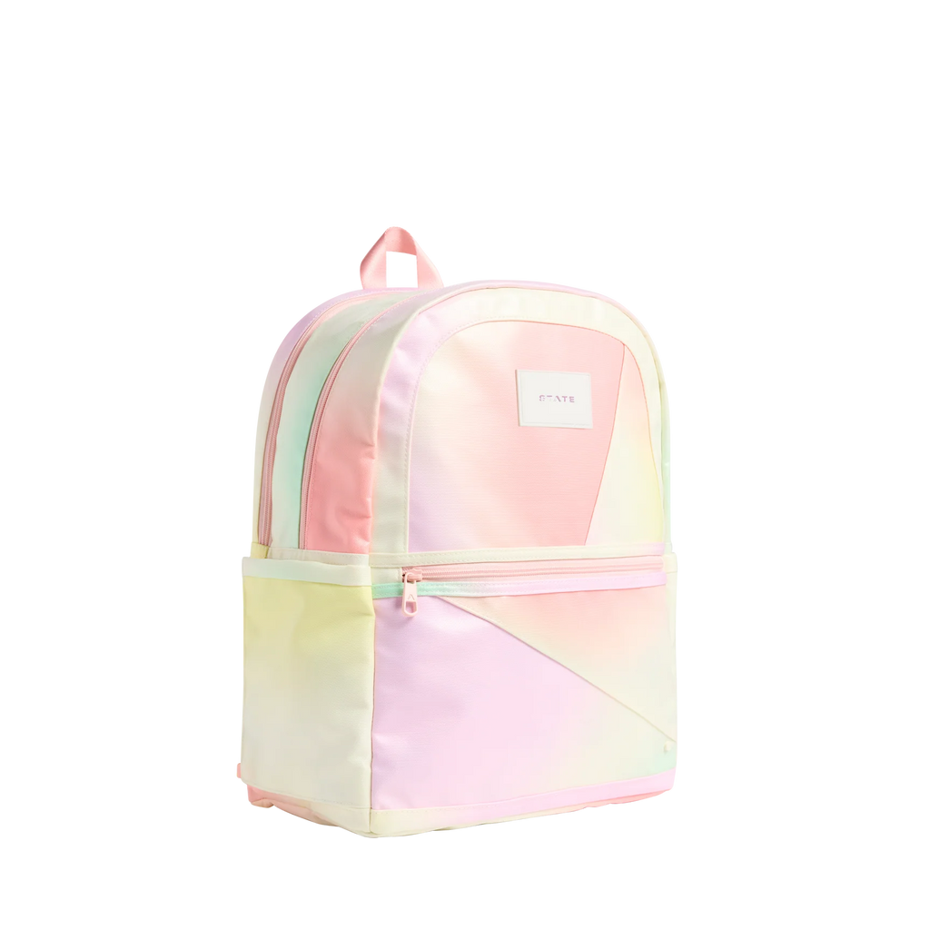 Tie Dye Patchwork Kane Double Pocket Large Backpack by State Bags