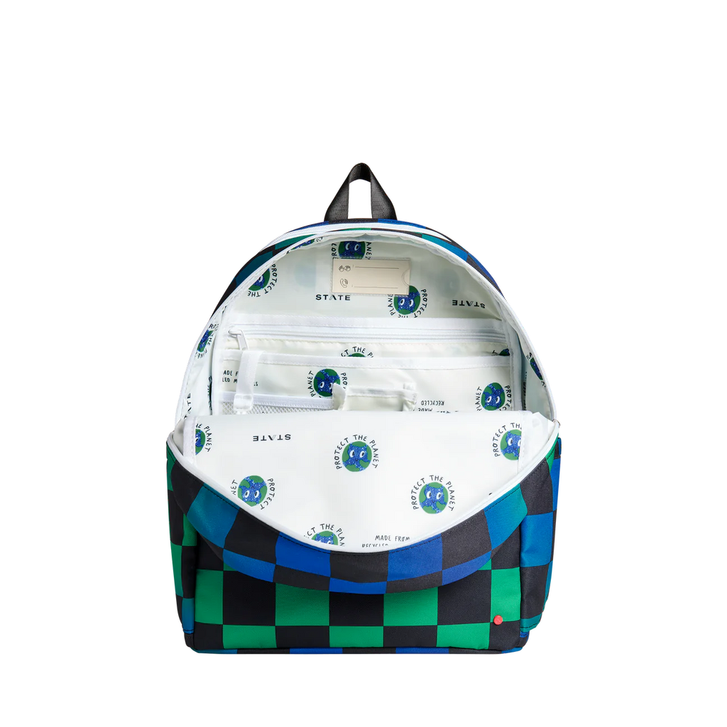 Hype checkered backpack outlet