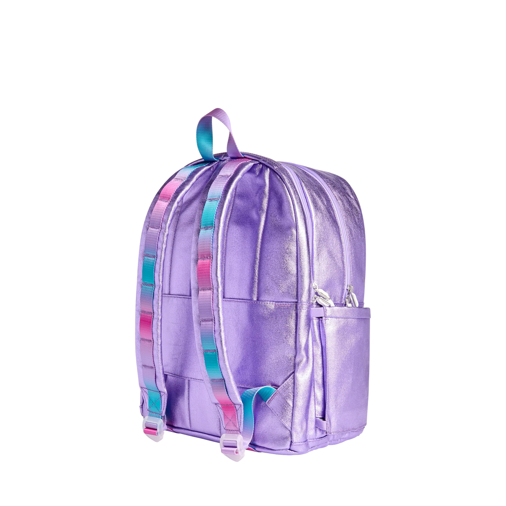 Metallic 3D Butterflies Kane Double Pocket Backpack by State Bags