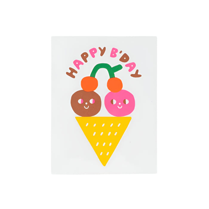 Ice Cream Birthday Wishes Card by Suzy Ultman