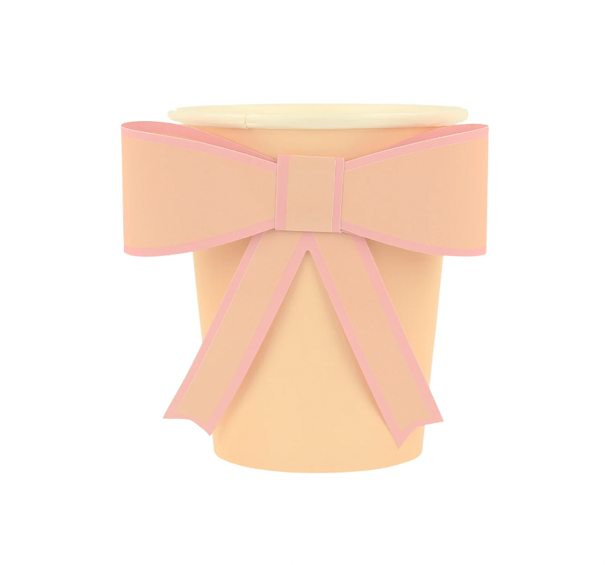 Pastel Bow Cups (x8) by Meri Meri