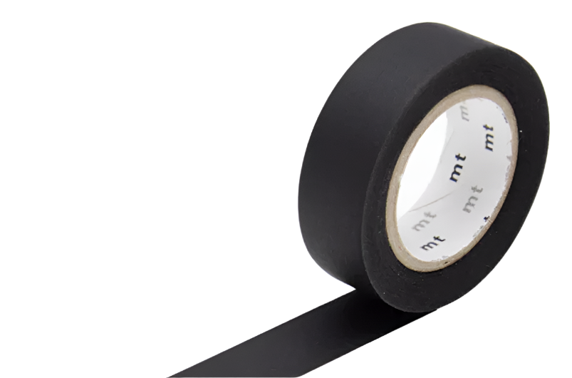 Matte Black Washi Tape