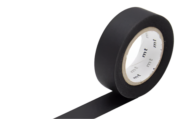Matte Black Washi Tape by MT Kamoi Kakoshi