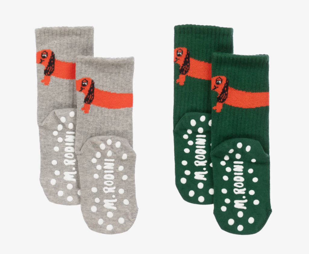 SALE Dog Anti Slip Kid Socks By Mini Rodini