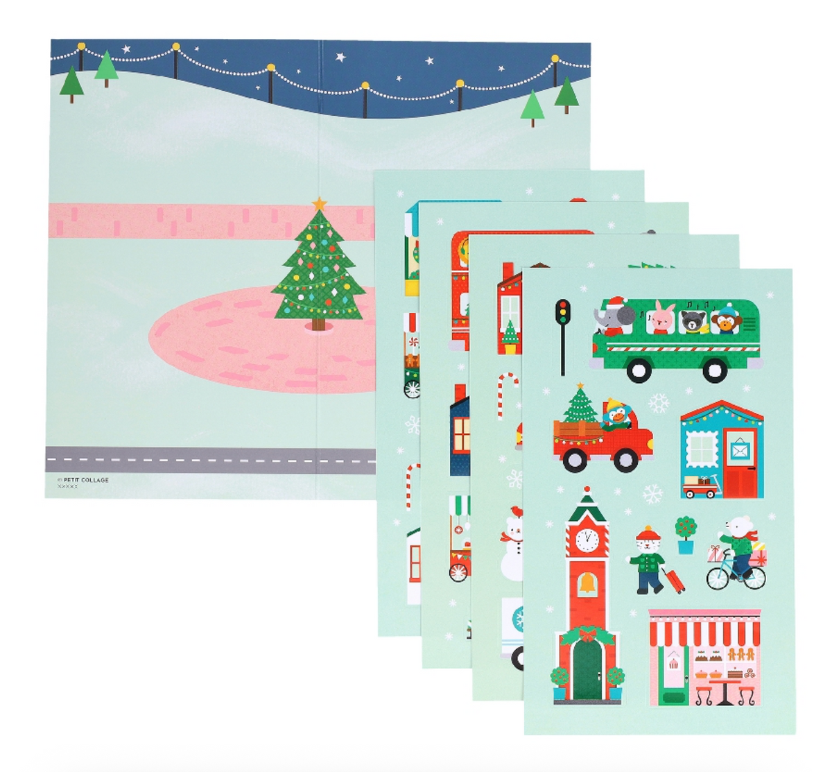 Mini Sticker Set: Christmas Town