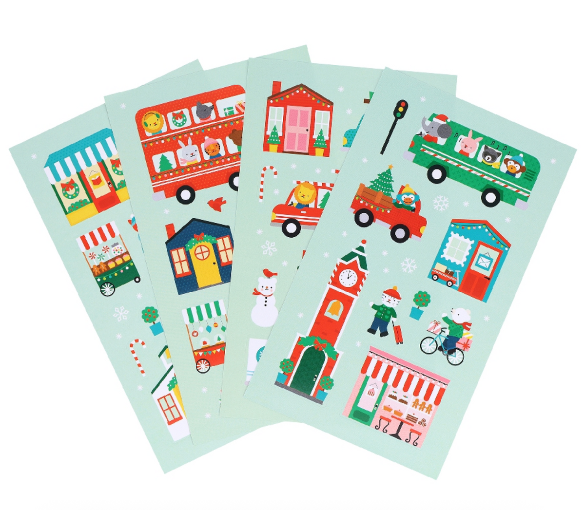Mini Sticker Set: Christmas Town