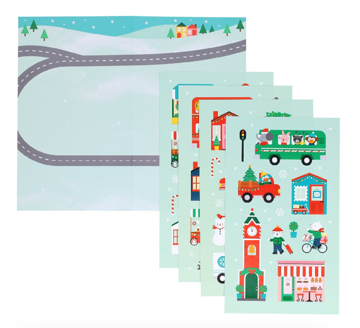 Mini Sticker Set: Christmas Town