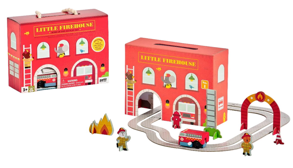 Firehouse Wind Up and Go Playset