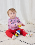 Baby Kaleidoscope & Stripes Long Socks by Bobo Choses