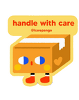 Handle With Care Die-Cut Sticker by Karepango