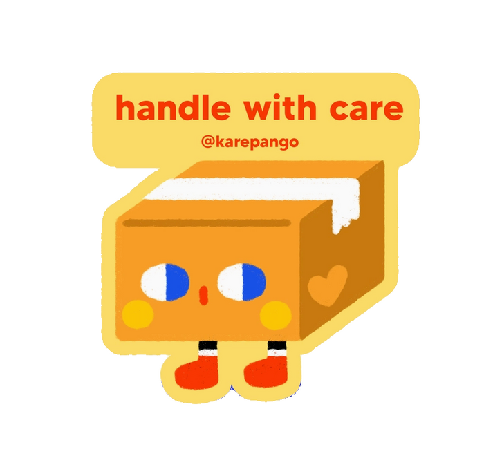 Handle With Care Die-Cut Sticker by Karepango