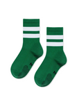 Green Varsity Grip Adult Crew Socks by Hansel from Basel