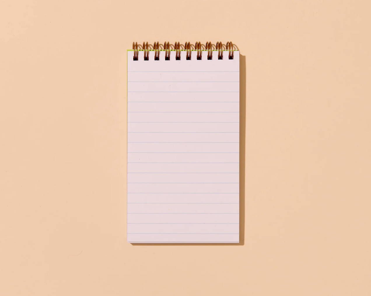 Red Stripe Letterpress Spiral Pocket Size Notebook