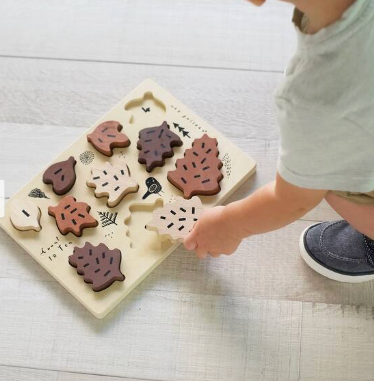 Count to 10 Leaves Wood Puzzle