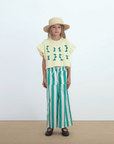 Yellow Flowers Crop Tee
