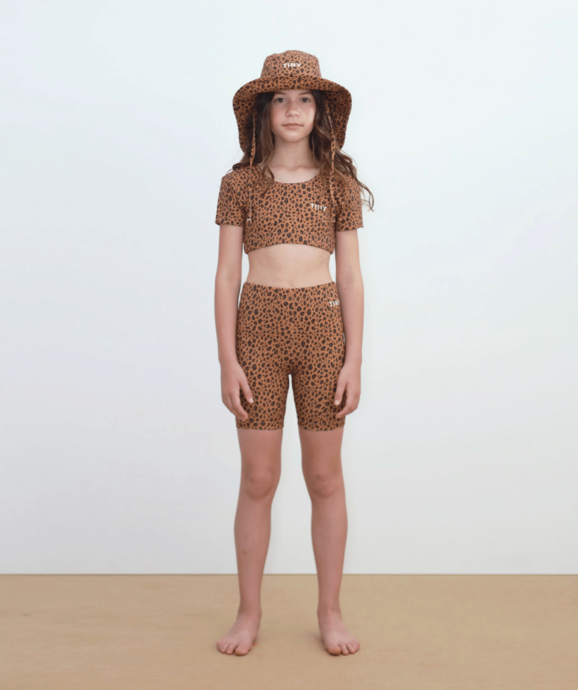 Mini Animal Print Biker Leggings