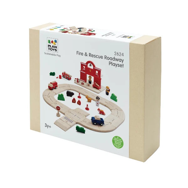 Fire &amp; Rescue Roadway Play Set