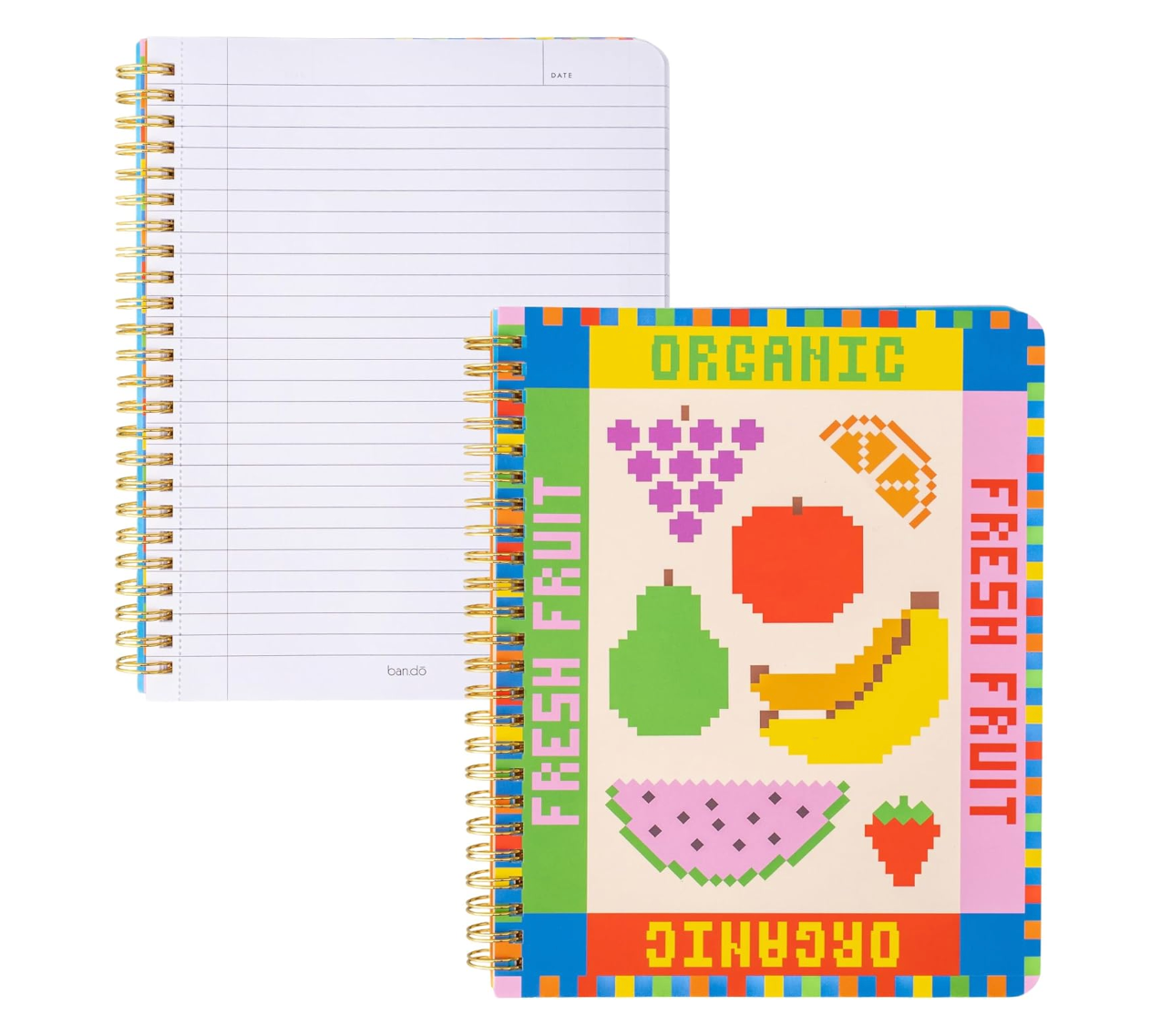 Rough Draft Mini Notebook - Fruit Tiles