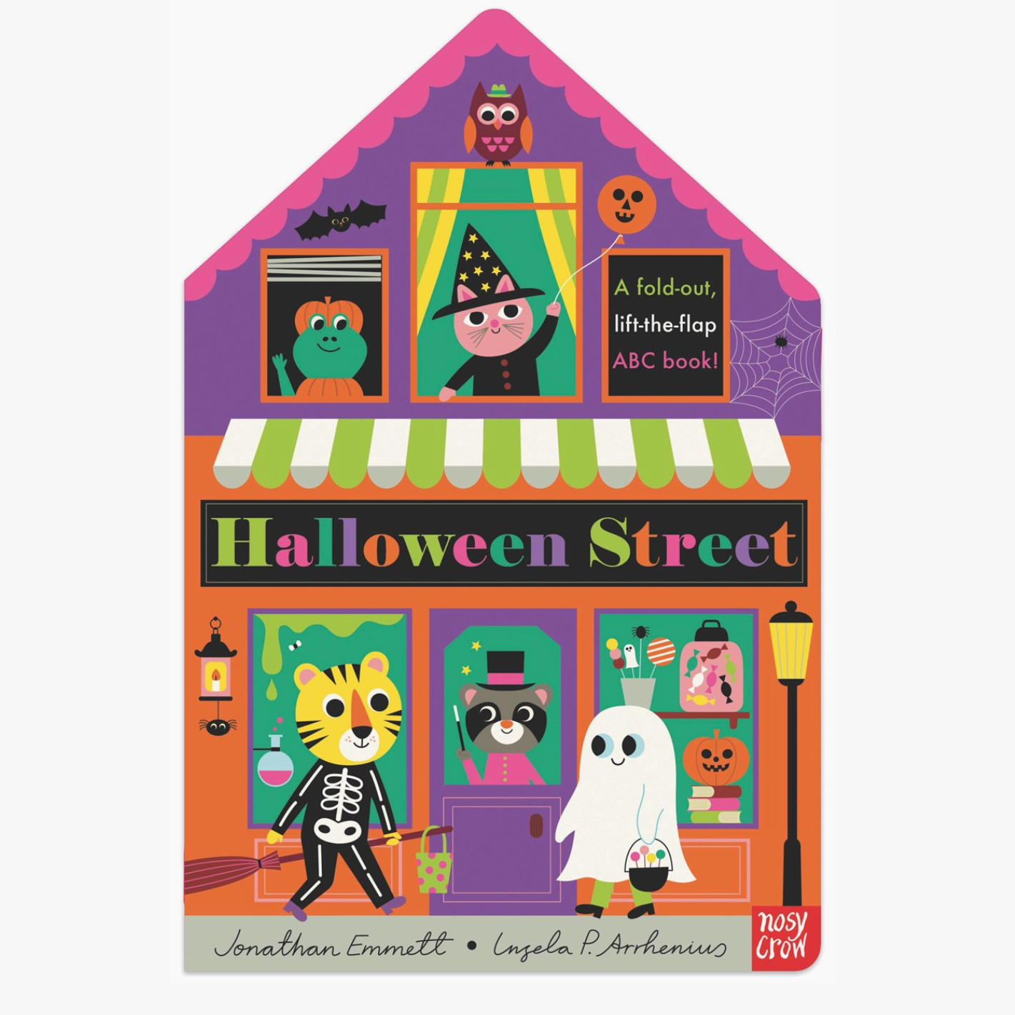 Halloween Street: A Fold-Out, Lift-The-Flap Abc Book! by Jonathan Emmett &amp; Ingela P. Arrhenius