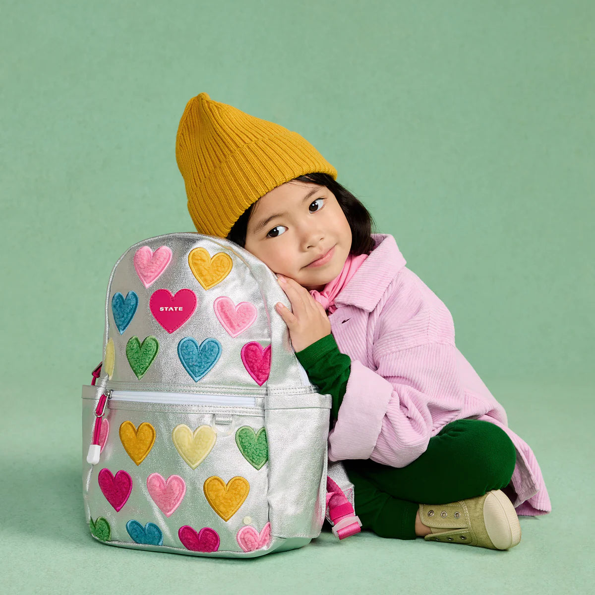 Happy Fuzzy Hearts Kane Mini Backpack