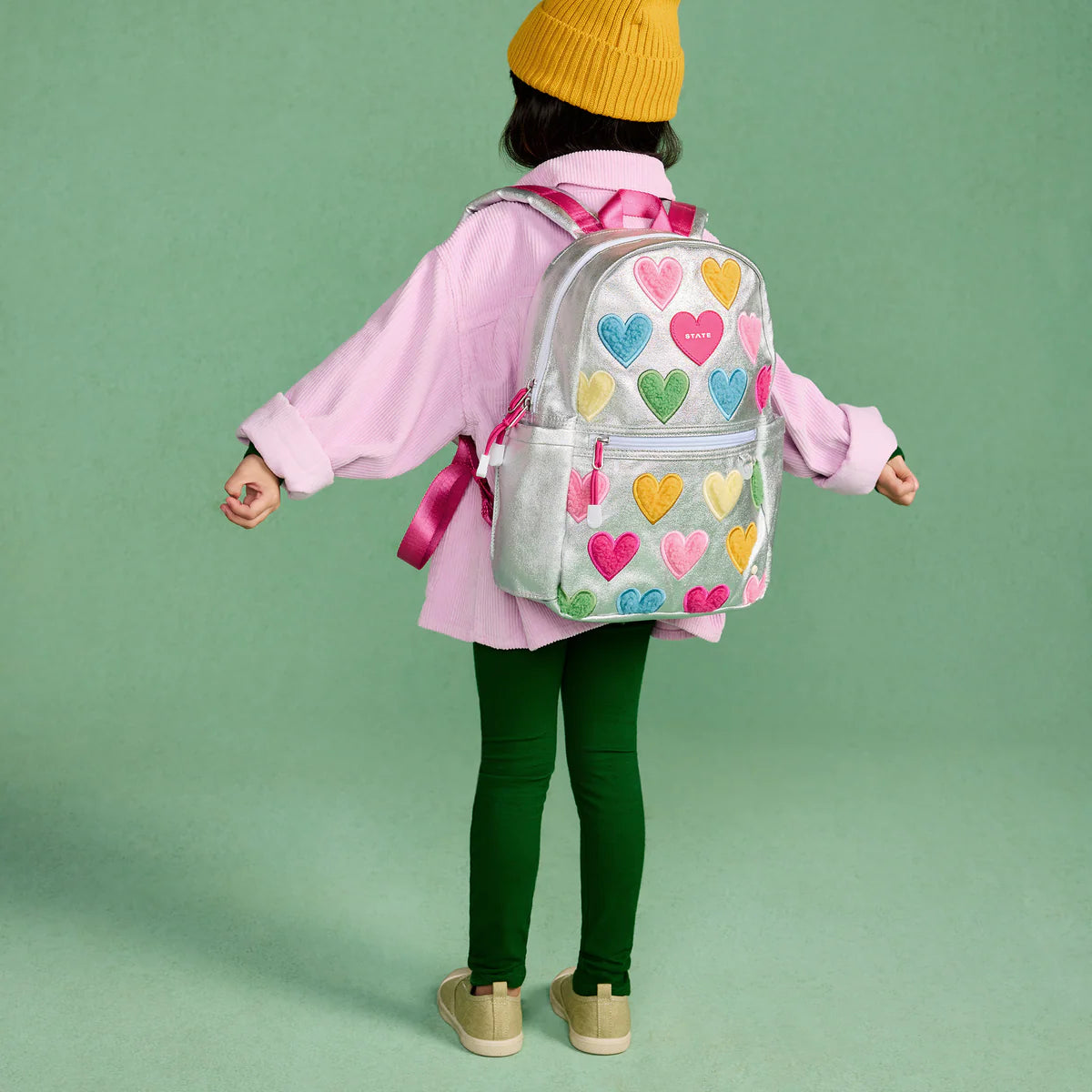 Happy Fuzzy Hearts Kane Mini Backpack