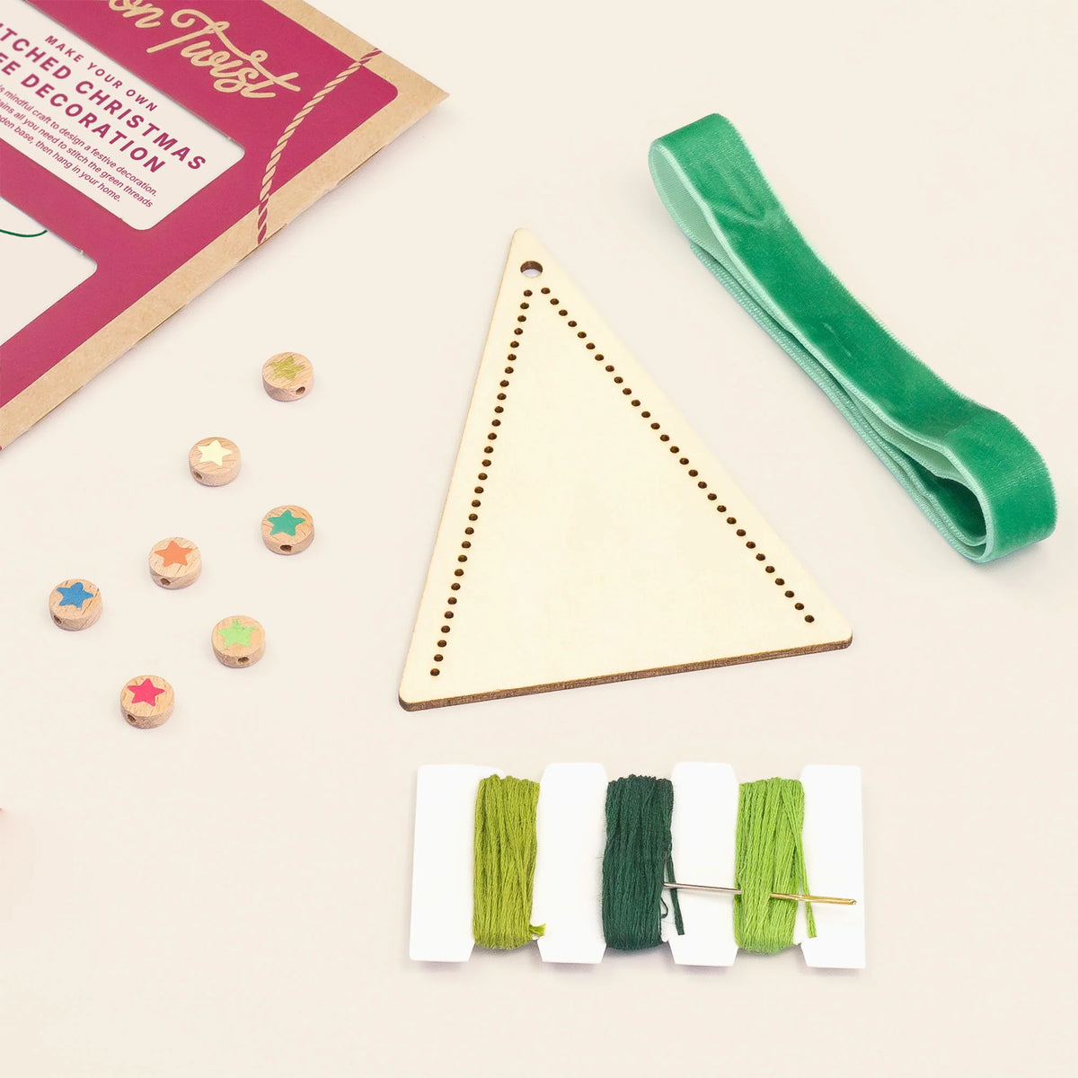 Stitched Christmas Tree Decoration Kit