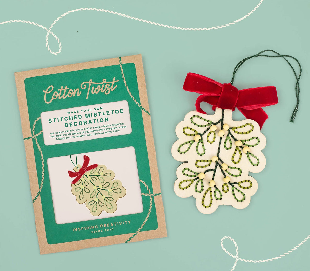 Stitched Mistletoe Decoration Kit