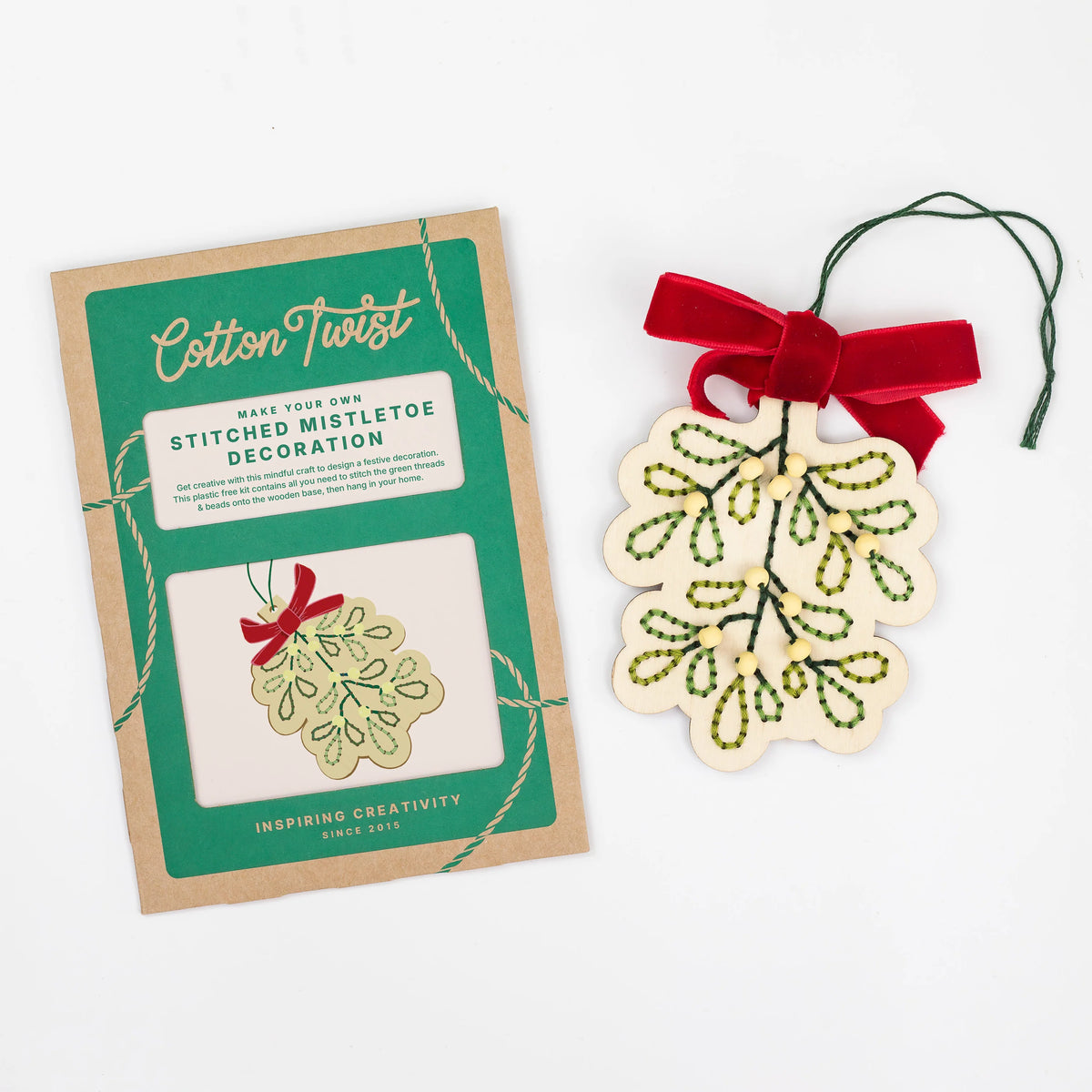 Stitched Mistletoe Decoration Kit