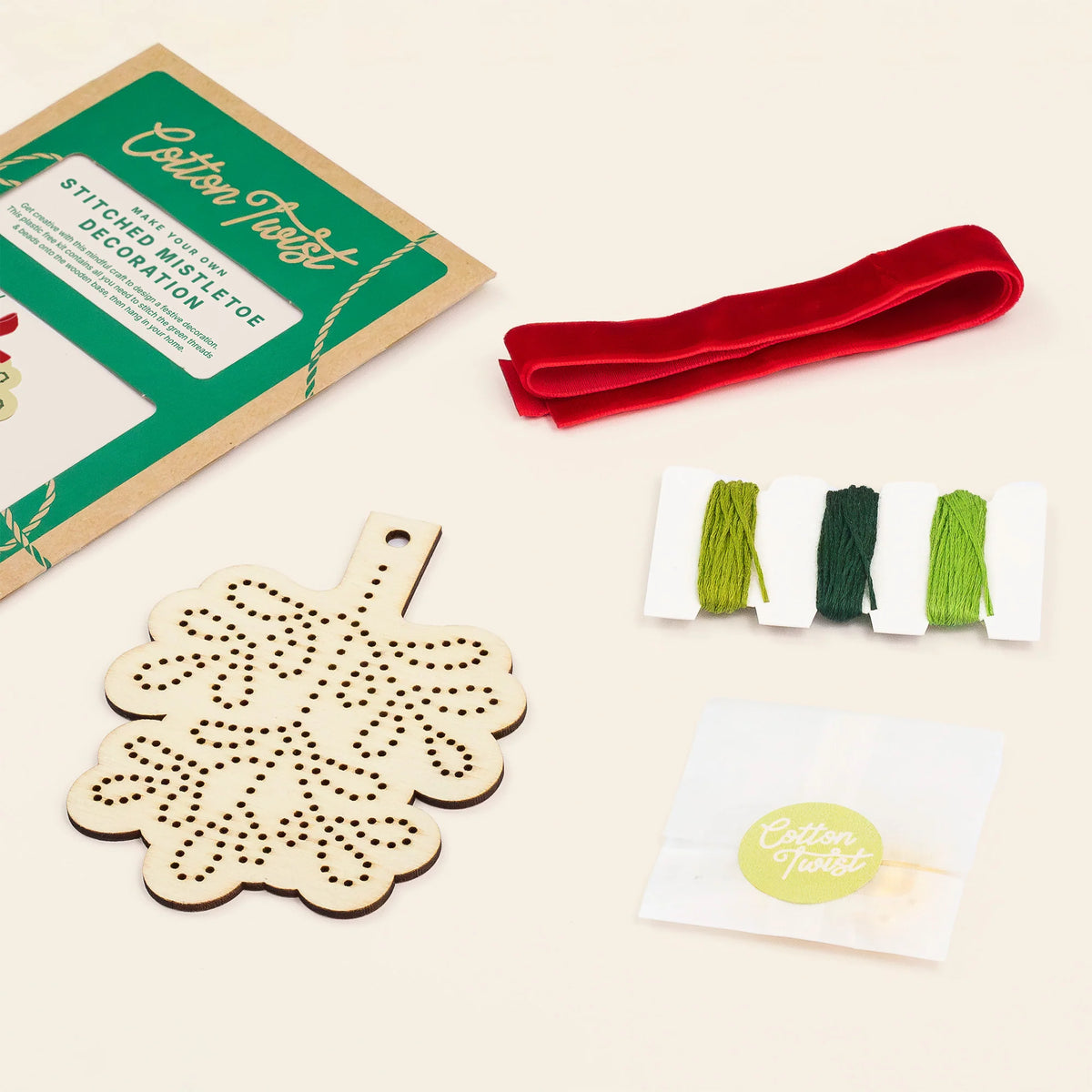 Stitched Mistletoe Decoration Kit