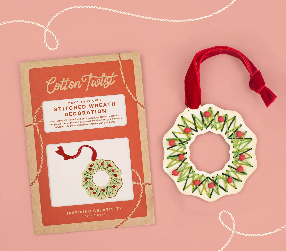 Stitched Wreath Decoration Kit