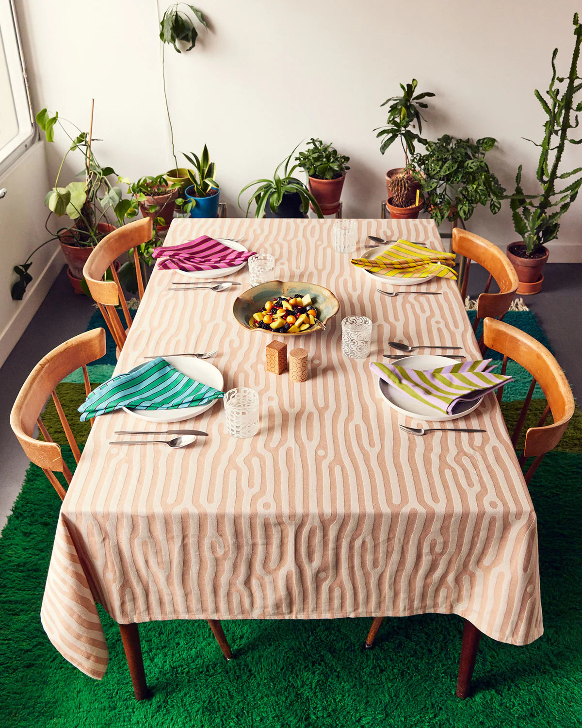 Herb Stripe Napkins