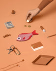 Pink Sweeper Fish Purse by Don Fisher