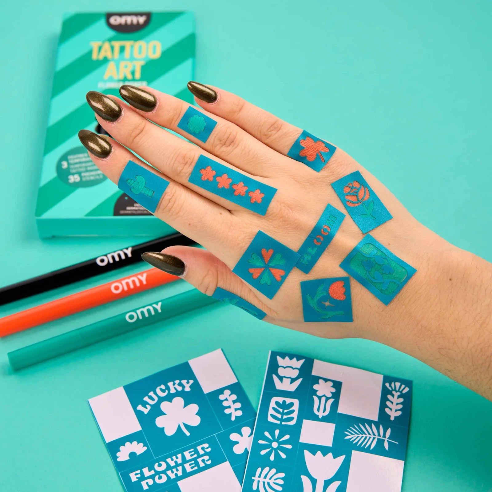 Flower Power - Tattoo Art Pen Set