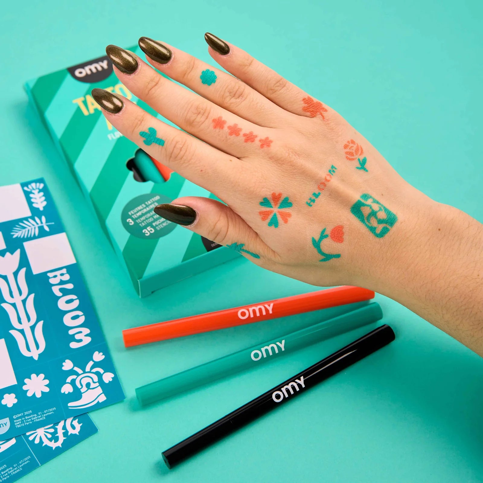 Flower Power - Tattoo Art Pen Set