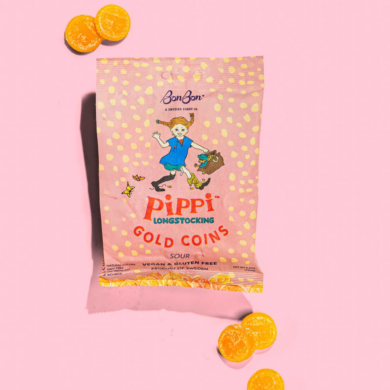 Pippi Longstocking Gold Coins by Bon Bon NYC
