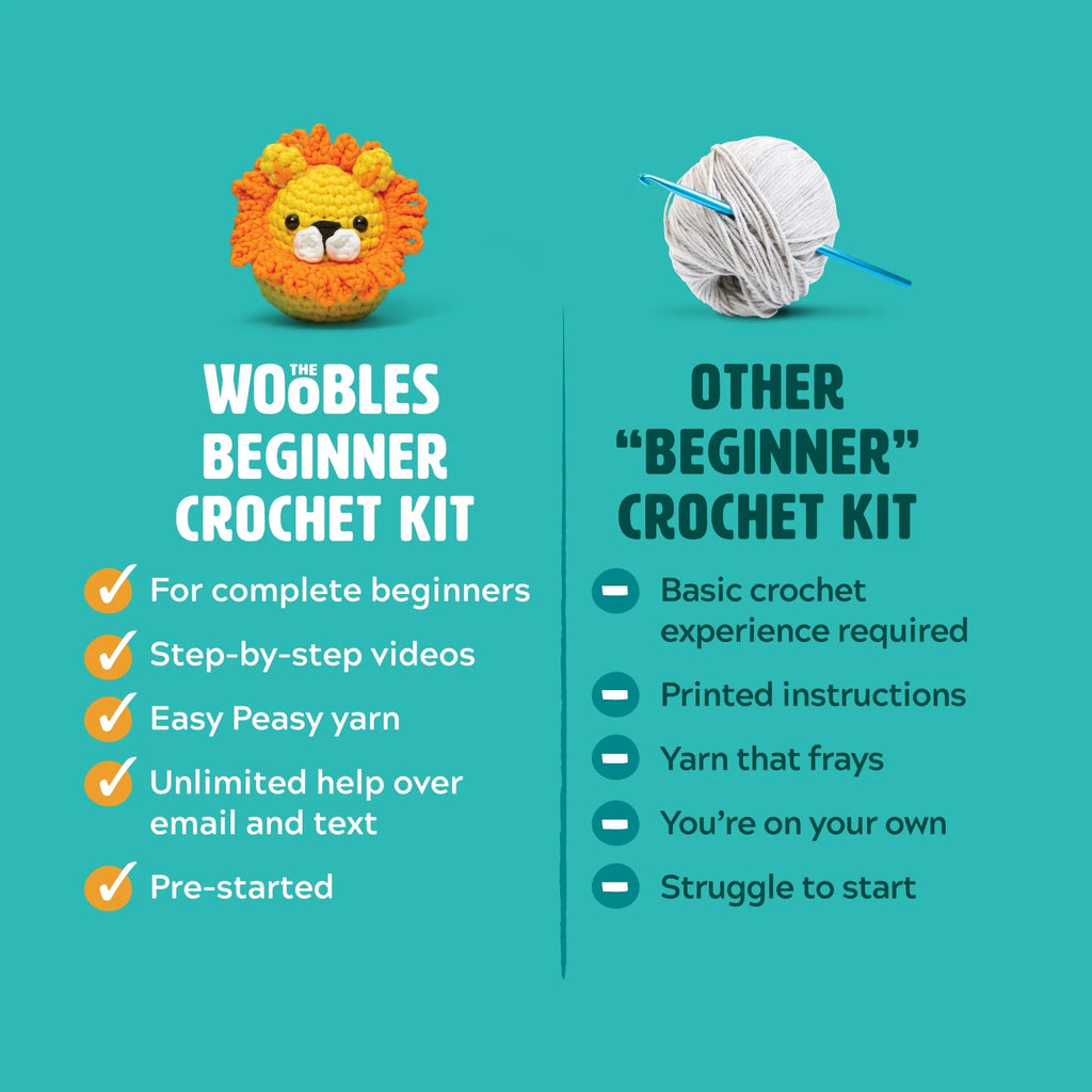 Learn to Crochet Kit - Billy the Unicorn by The Woobles