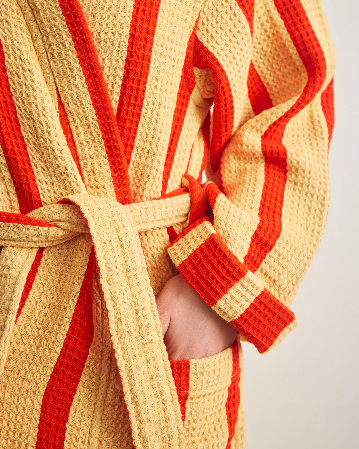 Red &amp; Orange Waffle Bathrobe