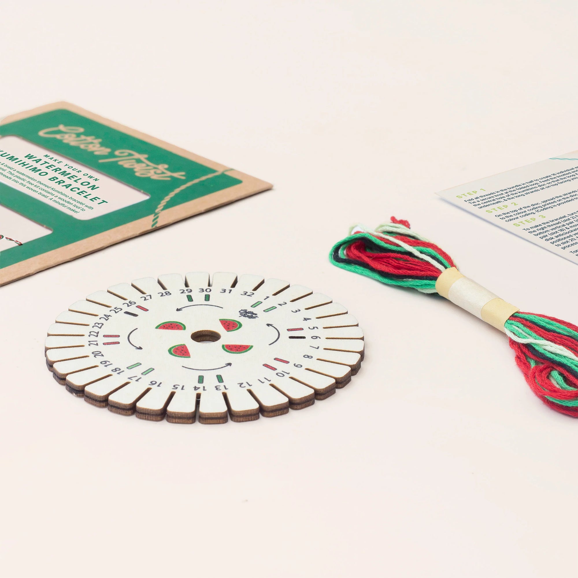 Watermelon Kumihimo Bracelet Kit