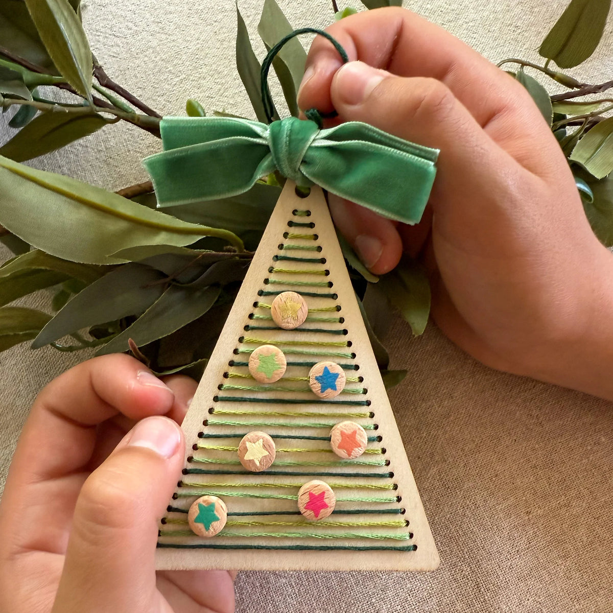 Stitched Christmas Tree Decoration Kit