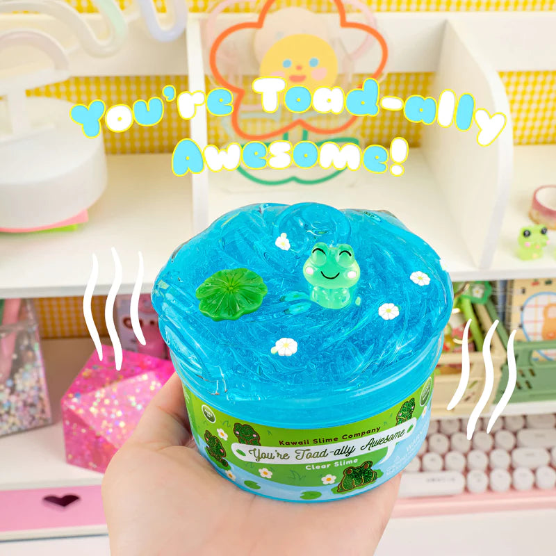 You're Toad-ally Awesome Clear Slime by Kawaii Slime Company
