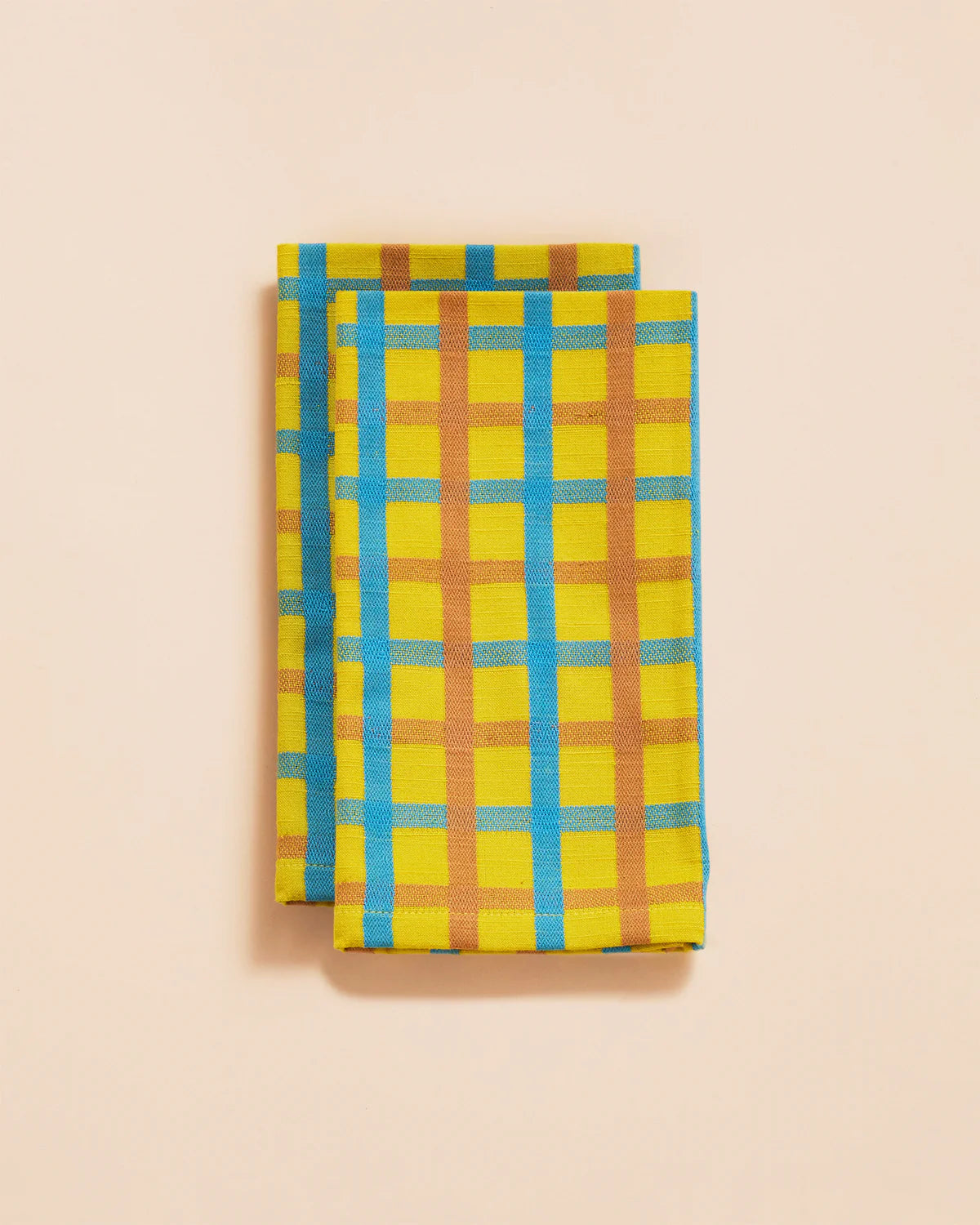 Woven Plaid Napkins by Dusen Dusen