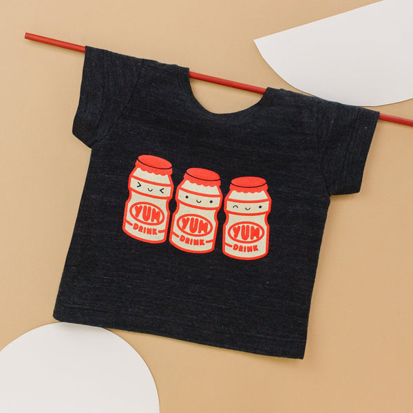 Kawaii Yogurt Drink Baby + Kid + Adult Graphic Tee – Mochi Kids