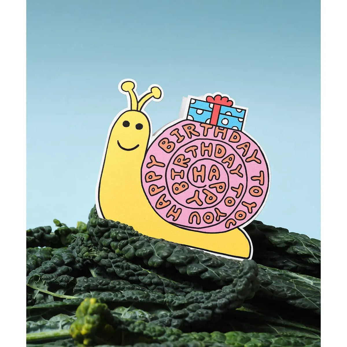 Snail Shaped Birthday Card